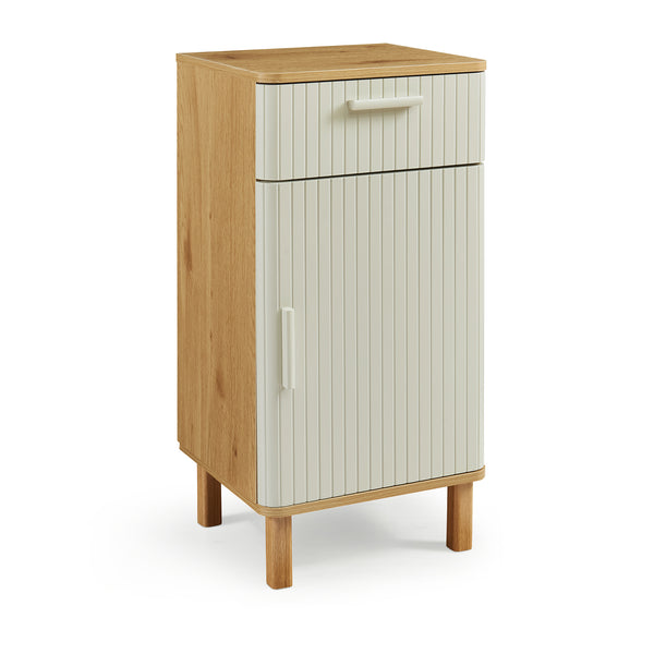 Szafka łazienkowa Ferrersp 80x40x35 cm, optyka dębu/kolor piaskowy [en.casa]