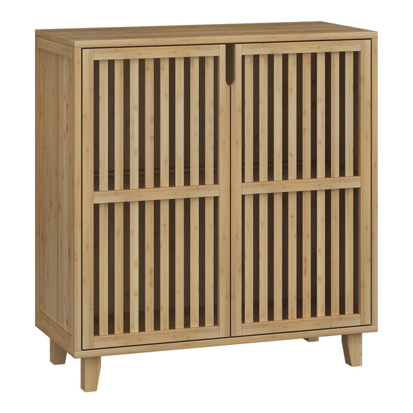 Szafka boczna Sirgerg 77x72x33 cm bambus naturalny [en.casa]