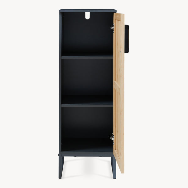 Szafka łazienkowa Svanes 90x30x30 cm Ciemnoszary/Naturalny [en.casa]