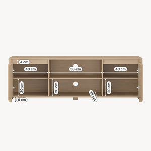 Szafka RTV Takranmaa 150x40x50 cm dąb dekor [en.casa]