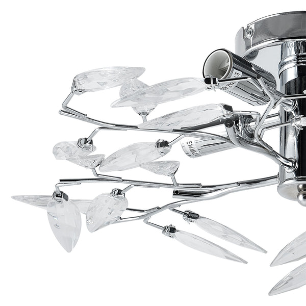 Lampa sufitowa Kira 4x E14 Ø 47,5 x 15 cm chrom/srebrny lux.pro