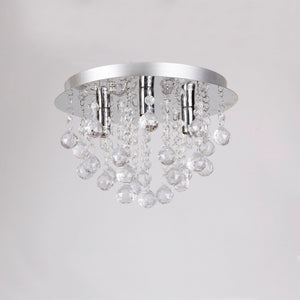 Lampa sufitowa Trio 3x G9 ze sztucznymi kryształami Ø28x20 cm chrom/srebrny