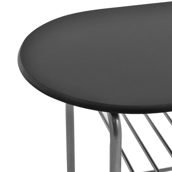 Zestaw jadalniany Yiltornio (zestaw, 3 szt.) czarny/srebrny [en.casa]