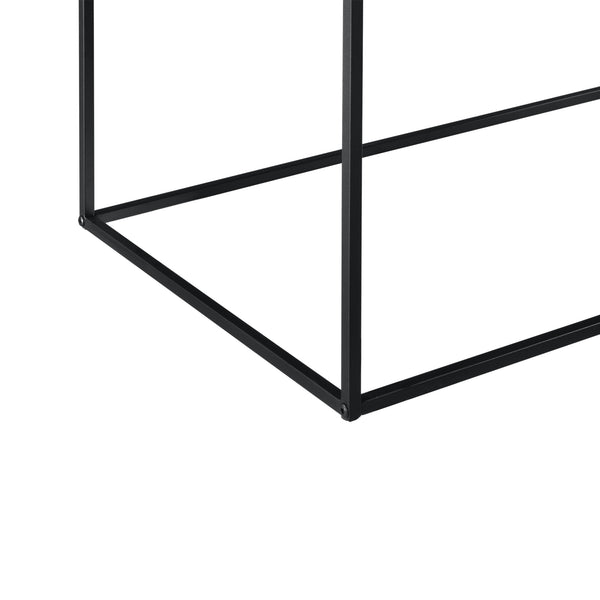 Konsola metalowa czarna w różnych rozmiarach rozmiary [en.casa]