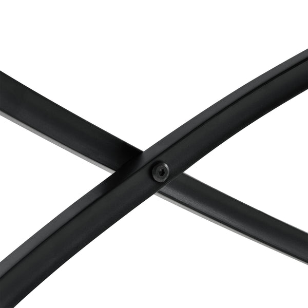 Stolik kawowy Dunedin Ø 79 cm kolory drewna/czarny en.casa