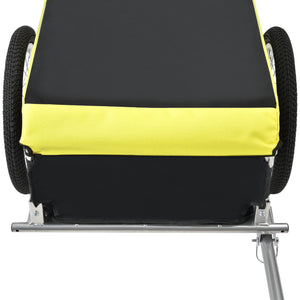 Przyczepka rowerowa 130x65x50 cm Maks. 40 kg Wodoodporna Żółto-czarna pro.tec