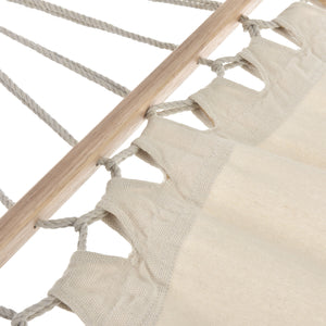 Hamak Corinto 200x80 cm Max. 150 kg do użytku wewnątrz i na zewnątrz Cream casa.pro