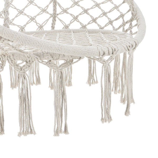 Fotel wiszący Tampico max. 100 kg do użytku wewnątrz i na zewnątrz kremowy casa.pro