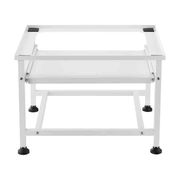 Cokół pralki Florimont z wysuwaną półką, stalowy [en.casa]