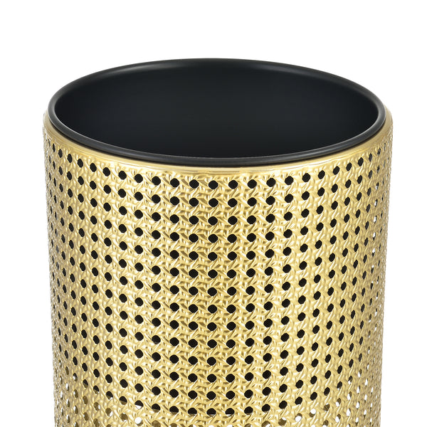 Stojak na kwiaty Lüttich zestaw 2 szt. czarno-złoty en.casa