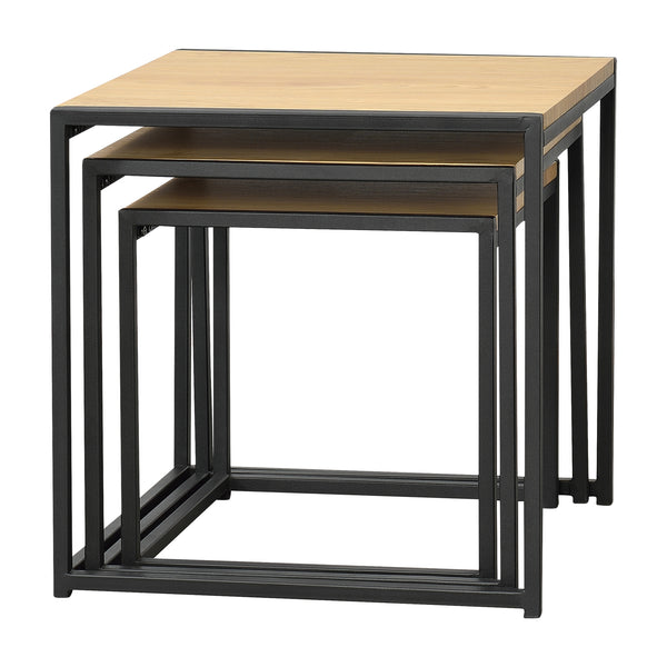 Stolik pomocniczy Ringsaker zestaw 3 szt. w optyce dębu en.casa
