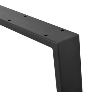 Kraftisried rama stołu zestaw 2 55/70x72cm stal czarny [en.casa]