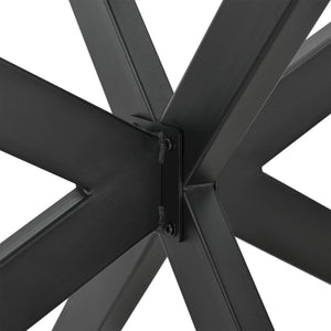 Rama stołu Oberau 150x78x71 cm czarna [en.casa]