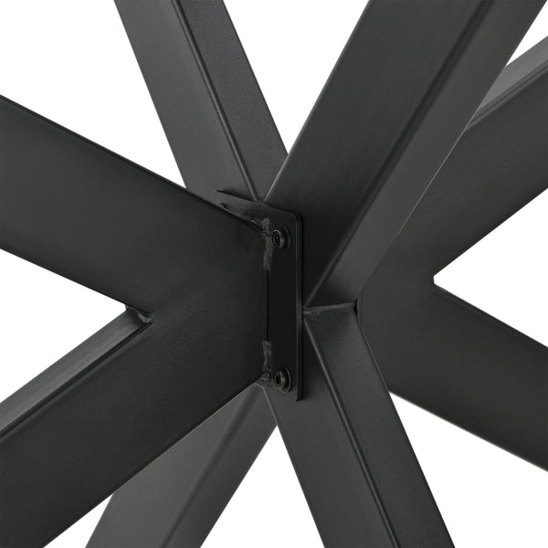 Rama stołu Oberau 150x78x71 cm czarna [en.casa]