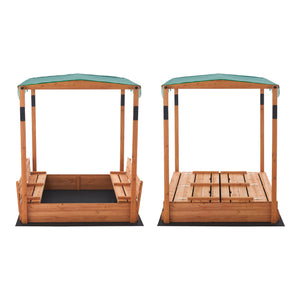 Piaskownica Pitsunda z regulowanym dachem 145x118x118cm [en.casa]