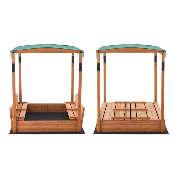 Piaskownica Pitsunda z regulowanym dachem 145x118x118cm [en.casa]