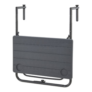 Stolik wiszący Badolato 83,5x60x60 cm kwadratowy ciemnoszary [en.casa]