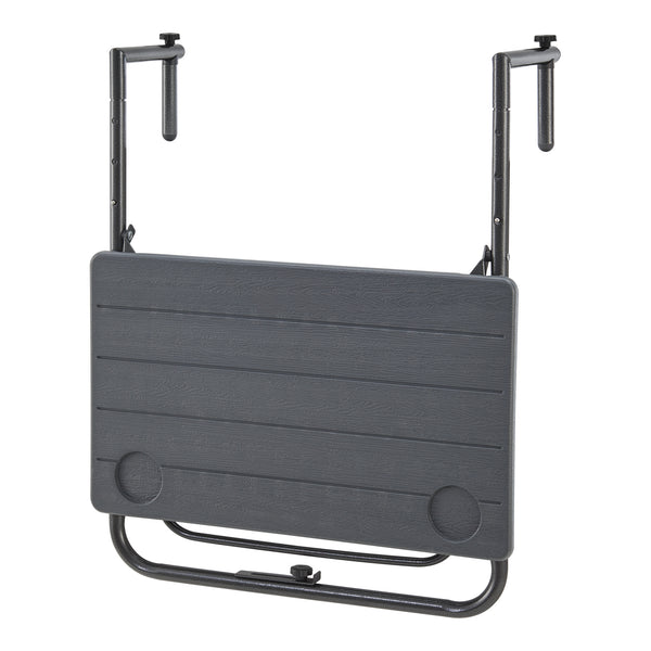 Stolik wiszący Badolato 83,5x60x60 cm kwadratowy ciemnoszary [en.casa]