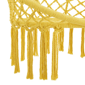 Fotel wiszący Jaina max. 120 kg żółty [en.casa]