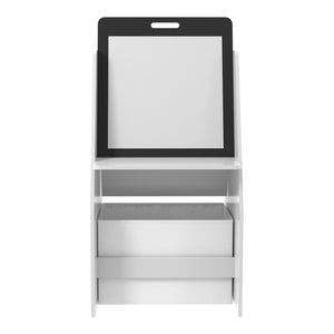 Stolik dziecięcy z tablicą do kolorowania Ferrol 88x51x49 cm Biały [en.casa]