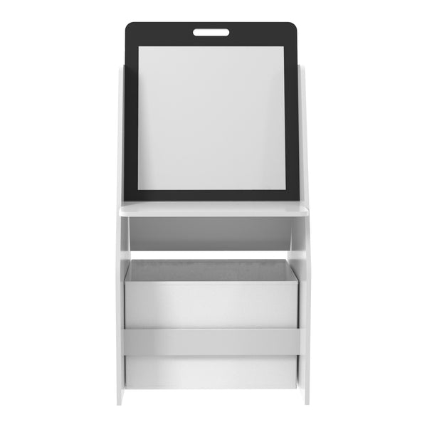 Stolik dziecięcy z tablicą do kolorowania Ferrol 88x51x49 cm Biały [en.casa]