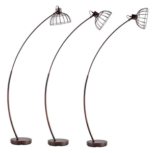 Lampa podłogowa Portsmouth rdzawy brąz [lux.pro]