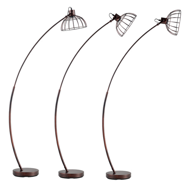 Lampa podłogowa Portsmouth rdzawy brąz [lux.pro]