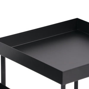 Podkładka na stół Heinola stoliki kawowe w zestawie 2 szt. stal czarna [en.casa]