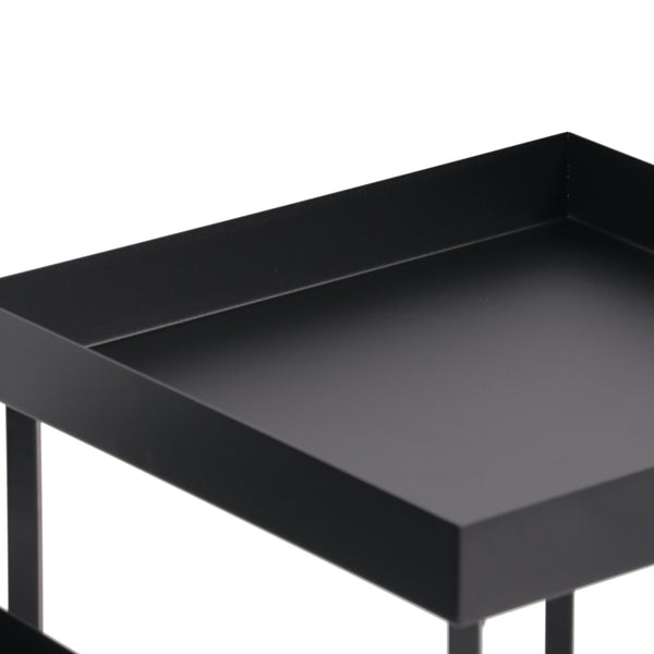 Podkładka na stół Heinola stoliki kawowe w zestawie 2 szt. stal czarna [en.casa]