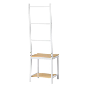 Wieszak męski Juuka 133x40x42 cm Wieszak na płaszcze bambusowy [en.casa]