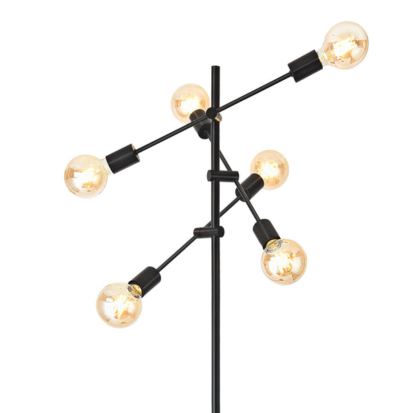 Lampa podłogowa Craigavon 154cm x 28cm czarna [lux.pro]