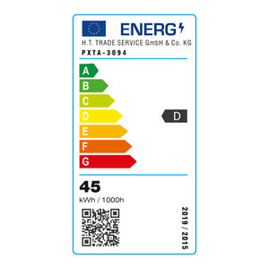 Lampa wisząca Durham z 206 diodami LED Aluminium Czarny / Biały [lux.pro]