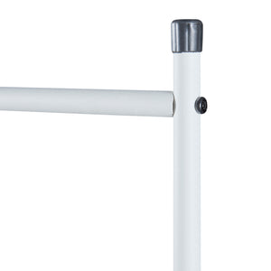 Wieszak na ubrania Haderup 137 x 100 x 45 cm biały [en.casa]