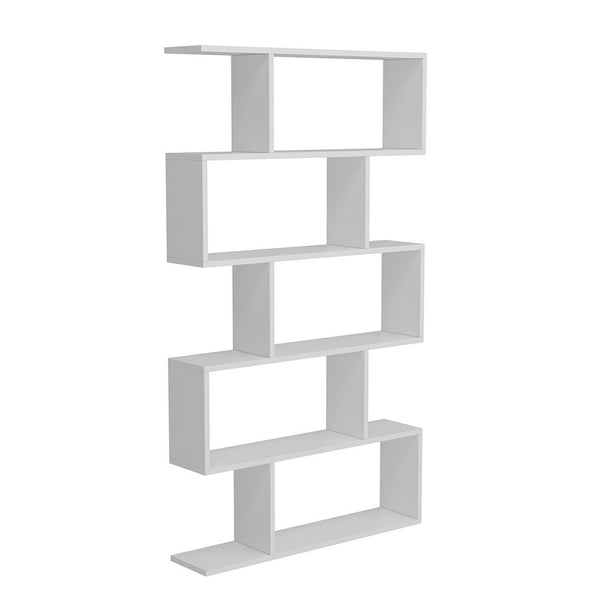 Regał Hillerød z 5 półkami biały [en.casa]