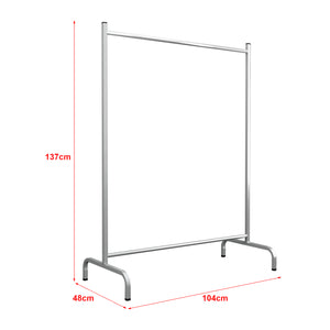 Wieszak na płaszcze Staffanstorp 137x104x48cm srebrny [en.casa]