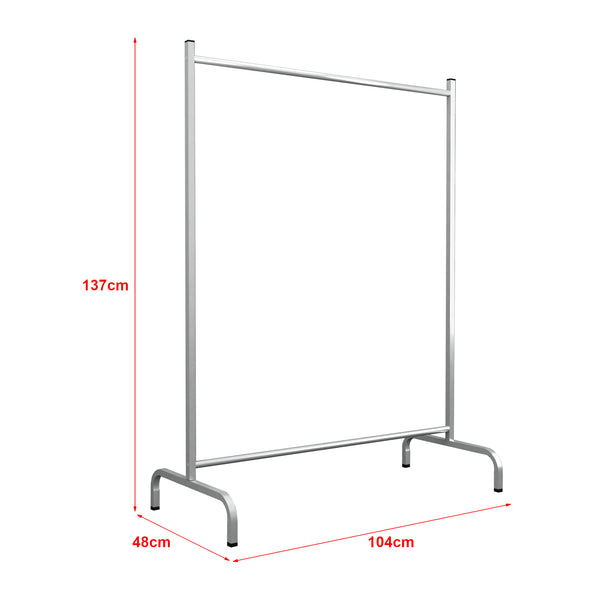 Wieszak na płaszcze Staffanstorp 137x104x48cm srebrny [en.casa]