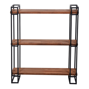 Półka ścienna Falster z drewna sosnowego, bejcowana [en.casa]