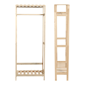 Wieszak na płaszcze Løgumkloster 160x64x30 cm drewno sosnowe [en.casa]