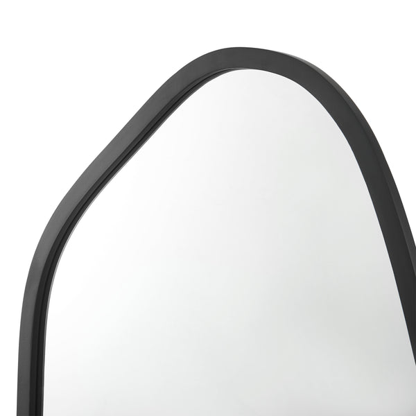 Lustro ścienne Grottole czarne, matowe 62x50cm [en.casa]