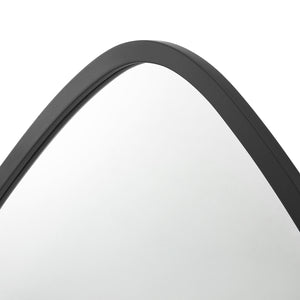 Lustro ścienne Galatone czarne, matowe 64x60cm [en.casa]