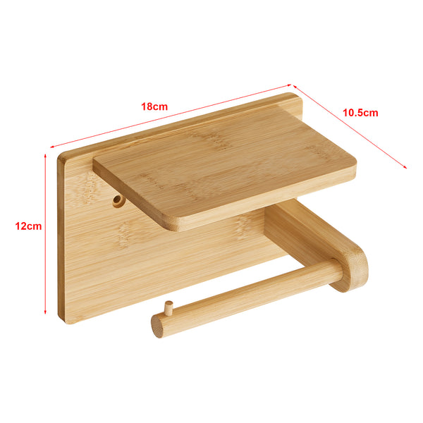Bambusowy uchwyt na papier toaletowy Vallentuna [en.casa]