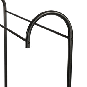 Wieszak na płaszcze Vallø metal czarny [en.casa]