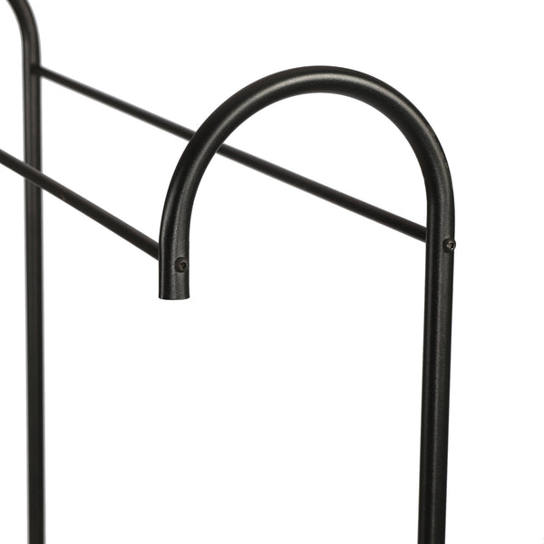 Wieszak na płaszcze Vallø metal czarny [en.casa]