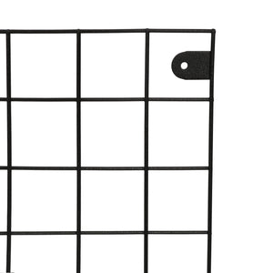 Kratka ścienna Sæby metal 75 x 55 cm czarna [en.casa]