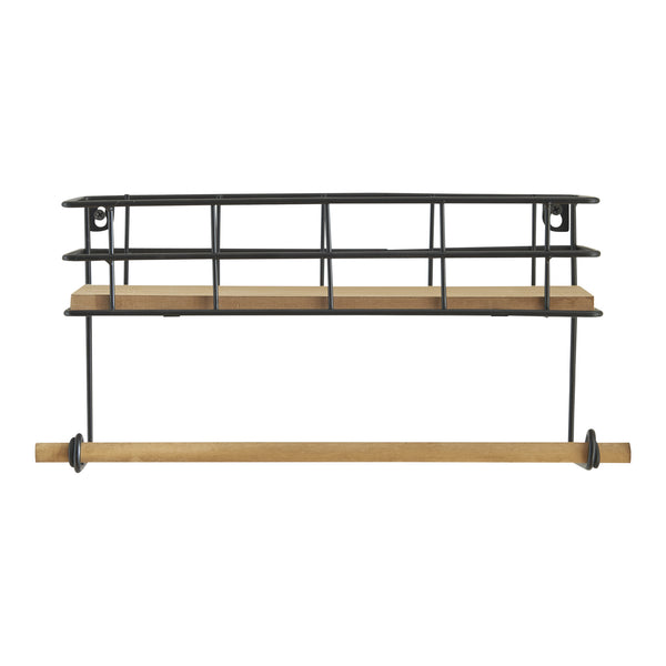 Półka ścienna Slangerup 16 x 33 x 10 cm [en.casa]