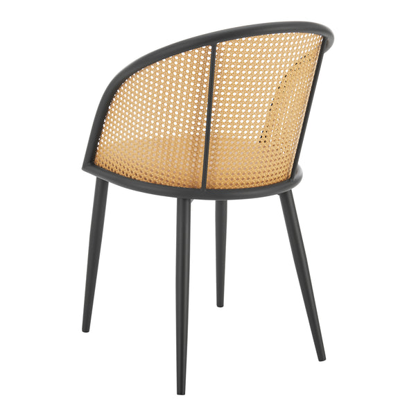 Krzesło do jadalni Gagnef zestaw 2 brązowe / czarne [en.casa]