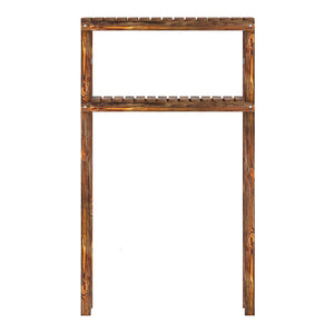 Półka pod pralkę Kinnula 120x70x20cm Ciemne drewno [en.casa]