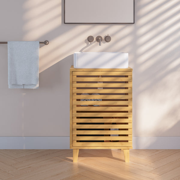 Szafka podumywalkowa Iveland 60x40x30cm bambus [en.casa]