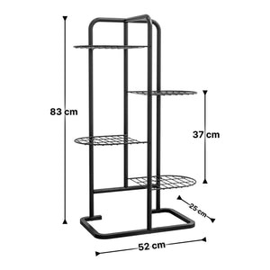 Stojak na kwiaty Pedersöre 83x52x25cm czarny [en.casa]