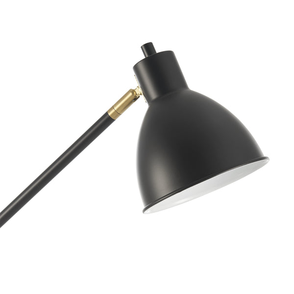 Lampa podłogowa Stockport 139cm czarny/złoty [lux.pro]